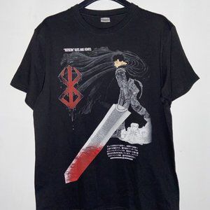 Berserk’ Guts And Femto Anime Tee L 11 Hiruma Studios UNI Manga JP Bootleg